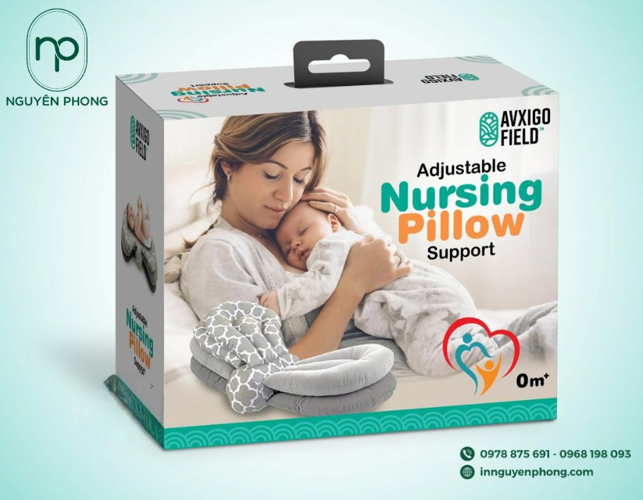 Mẫu hộp giấy đựng gối chuẩn y tế